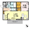 牟岐線/文化の森駅 徒歩17分 1階 築3年 1LDKの間取り