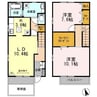 徳島線/徳島駅 徒歩35分 1-2階 築12年 2LDKの間取り
