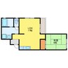 岡正マンション 1LDKの間取り