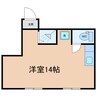 高徳線/徳島駅 徒歩24分 2階 築40年 1Rの間取り