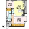 徳島線/佐古駅 徒歩15分 2階 1年未満 2LDKの間取り