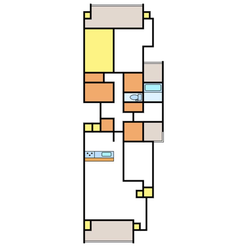 間取図 徳島線/徳島駅 徒歩25分 8階 築2年