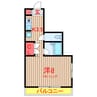 プリムローズヒル 1Kの間取り