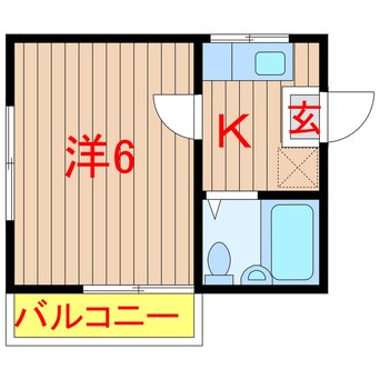 間取図 東葉高速鉄道/北習志野駅 徒歩2分 2階 築34年