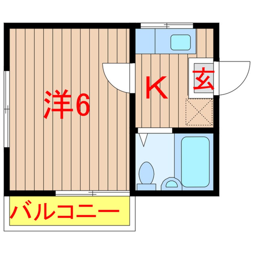 間取図 東葉高速鉄道/北習志野駅 徒歩2分 2階 築34年