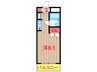 京成松戸線/習志野駅 徒歩5分 2階 築37年 1Rの間取り