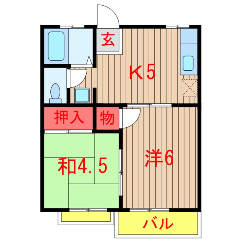 間取図 ニューハイツトキザキ