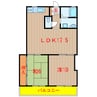 ラレーブ北習志野 2LDKの間取り