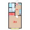 松ヶ丘ハイツ 1Kの間取り
