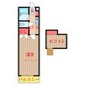 第五メゾンタケ 1Kの間取り