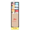 第五メゾンタケ 1Kの間取り