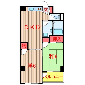 間取図 新京成電鉄新京成線/薬園台駅 徒歩3分 4階 築32年