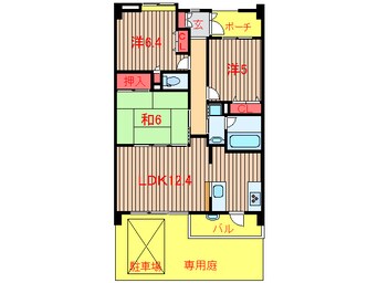 間取図 ラ・フォレ２３
