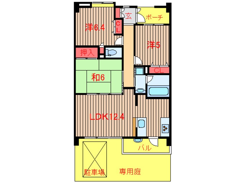 間取図 ラ・フォレ２３