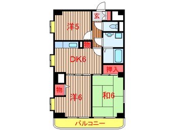間取図 グランディオ・ウエノ