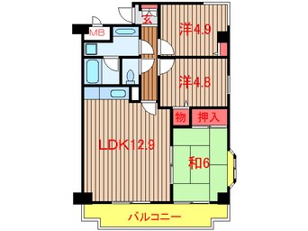 間取図 ラ・フォレ薬円台