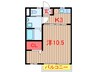 ひかりメゾン 1Kの間取り