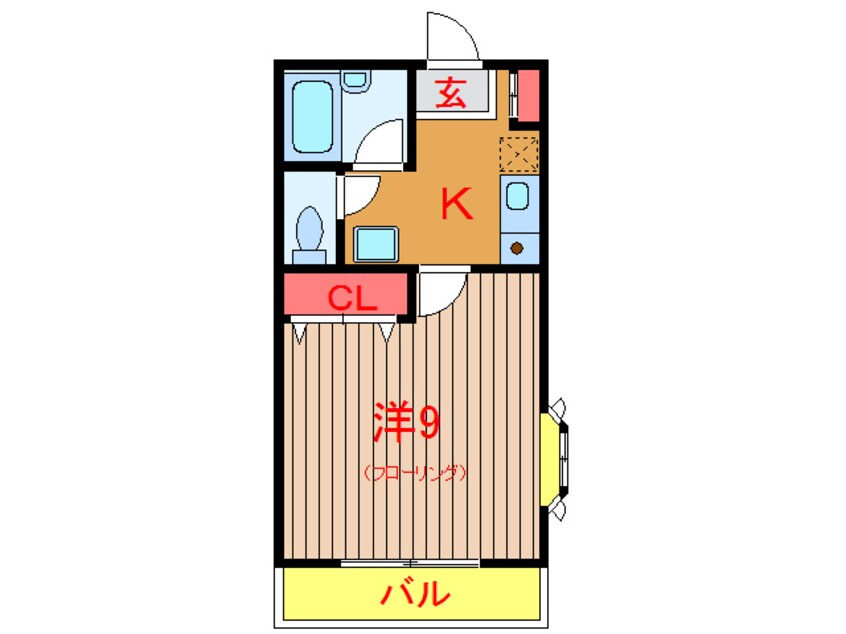 間取図 新京成電鉄新京成線/高根木戸駅 徒歩10分 1階 築22年