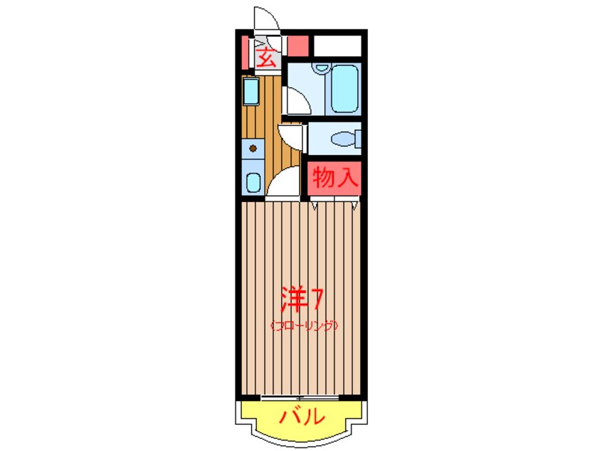 間取図 東葉高速鉄道/北習志野駅 徒歩3分 4階 築26年