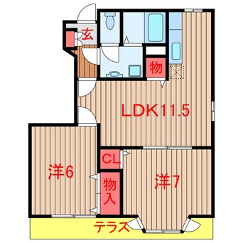 間取図 スイートとまと三番館