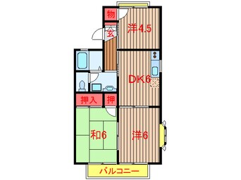 間取図 新京成電鉄新京成線/習志野駅 徒歩19分 2階 築29年