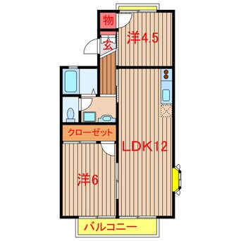 間取図 新京成電鉄新京成線/習志野駅 徒歩19分 2階 築29年