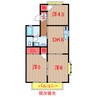 京成松戸線/習志野駅 徒歩19分 2階 築30年 3DKの間取り