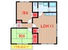 グリーンヒル習志野 2LDKの間取り