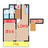 新京成電鉄新京成線/高根公団駅 徒歩5分 1階 築34年 1DKの間取り