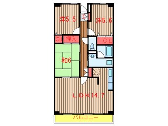 間取図 東葉高速鉄道/八千代緑が丘駅 徒歩9分 1階 築25年