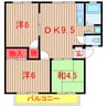 サンテーゼＡ 3DKの間取り