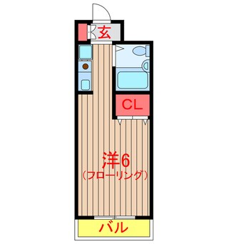 間取図 新京成電鉄新京成線/習志野駅 徒歩4分 1階 築32年