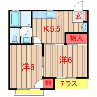 間取図 コーポ山口