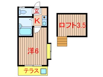 間取図 新京成電鉄新京成線/習志野駅 徒歩14分 1階 築37年