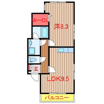 間取図 京成松戸線/薬園台駅 徒歩4分 1階 築24年
