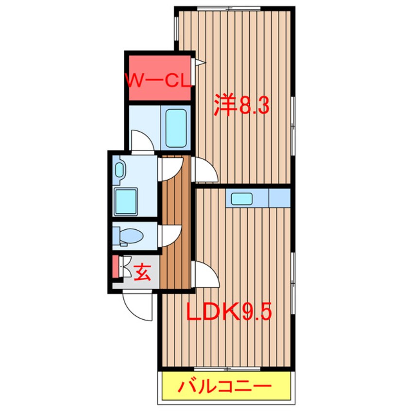 間取図 京成松戸線/薬園台駅 徒歩4分 1階 築24年