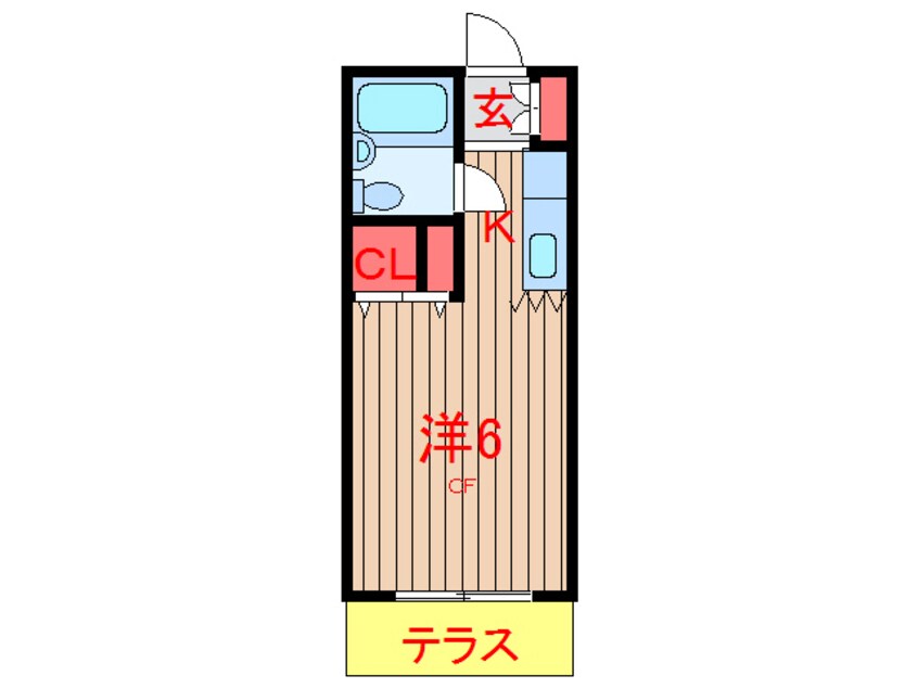 間取図 東葉高速鉄道/北習志野駅 徒歩10分 1階 築35年