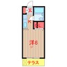 グレートハイツ 1Kの間取り