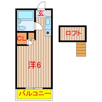 間取図 京成松戸線/高根公団駅 徒歩7分 2階 築37年