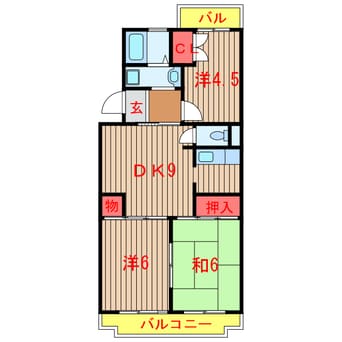 間取図 ビューコート習志野台