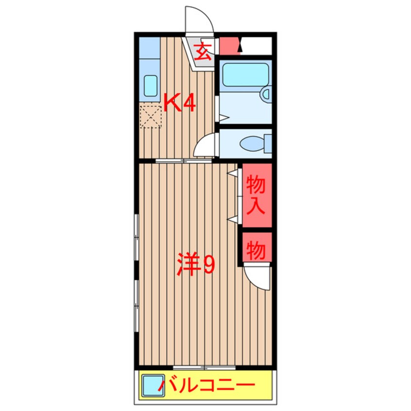 間取図 新京成電鉄新京成線/高根公団駅 徒歩3分 1階 築34年