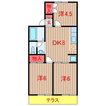 間取図 ソワサント福田