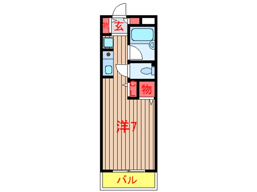 間取図 東葉高速鉄道/北習志野駅 徒歩23分 1階 築28年