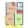 東葉高速鉄道/八千代緑が丘駅 徒歩15分 1階 築32年 2DKの間取り