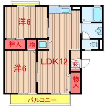 間取図 東葉高速鉄道/飯山満駅 徒歩13分 1階 築28年