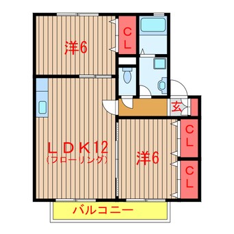 間取図 東葉高速鉄道/飯山満駅 徒歩19分 1階 築19年