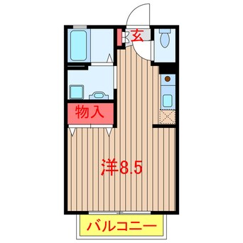 間取図 東葉高速鉄道/船橋日大前駅 徒歩14分 1階 築29年