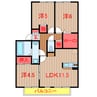 京成松戸線/滝不動駅 徒歩2分 1階 築29年 3LDKの間取り