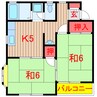 レーベン林 2Kの間取り