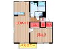 京成松戸線/鎌ケ谷大仏駅 徒歩16分 2階 築18年 1LDKの間取り